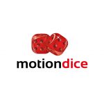MotionDice Logo – A Pair of Red Wooden Dice